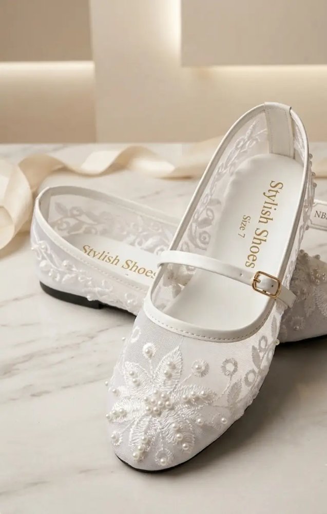 Women's Microfiber Fancy Pumps with Beads