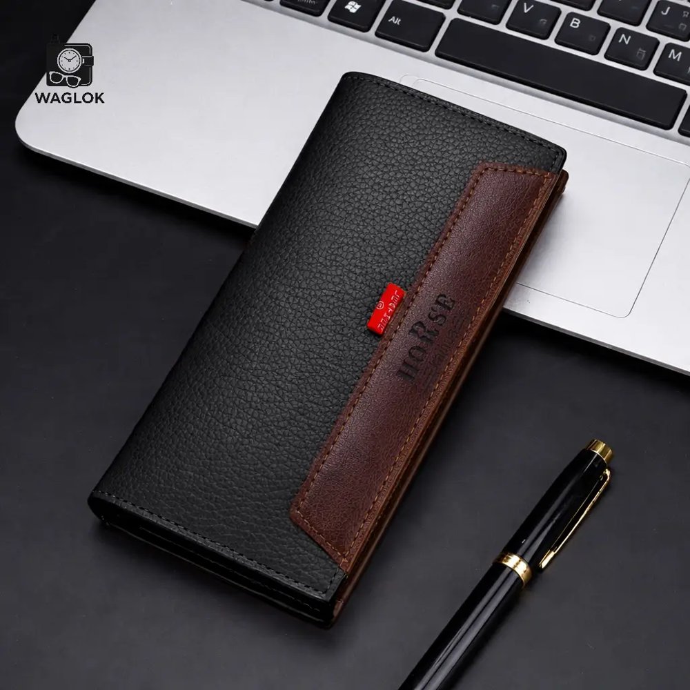 Premium Long Tri-Fold Wallet with Card Holder