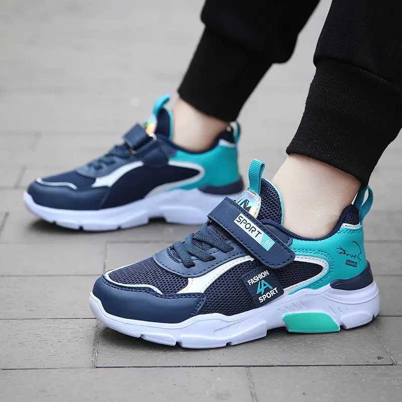 Boys Blue Teal Sports Shoes