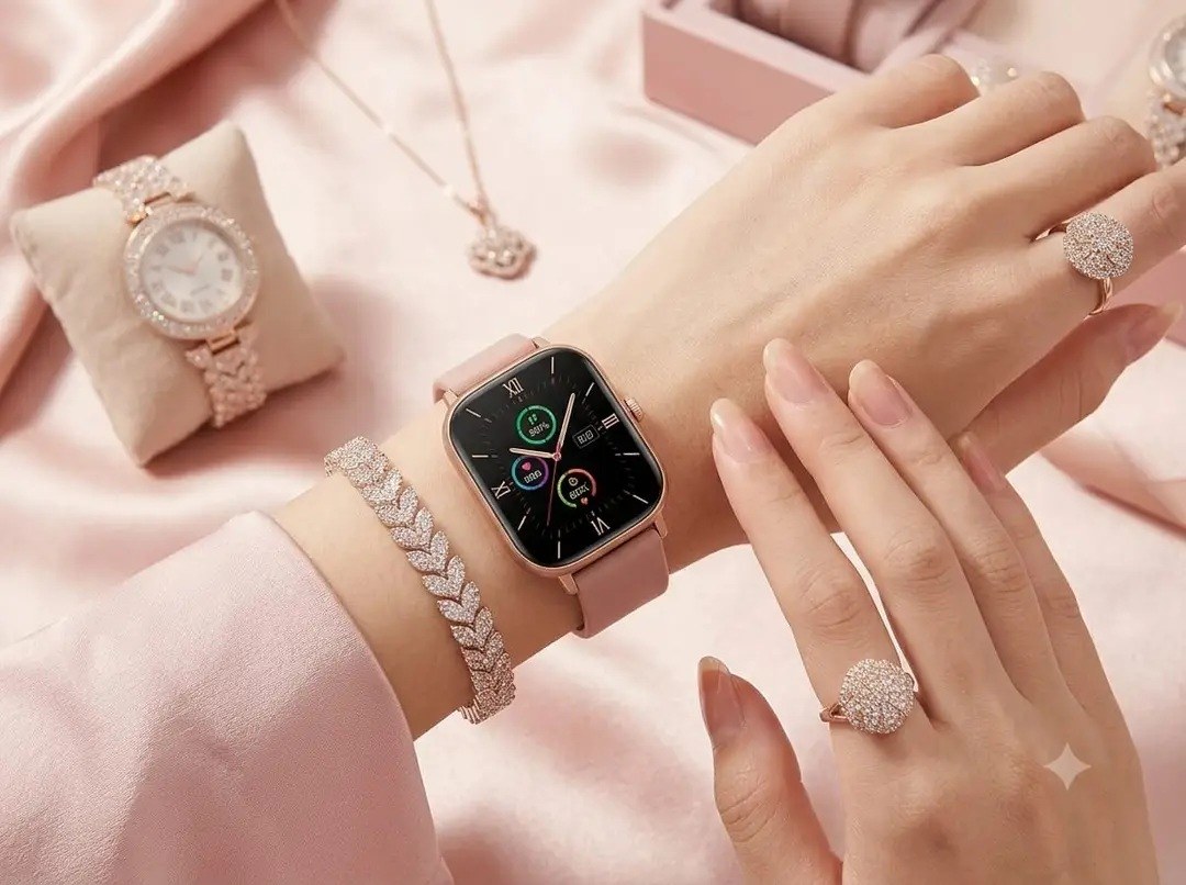 K53 Plus 5-in-1 Smartwatch & Jewelry Gift Box Set for Women